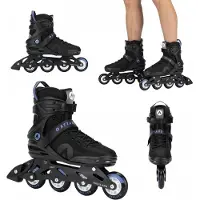 Attabo Merkloze Heren Skates Blauw Maat 44 - Aluminium Frame, PU Wielen