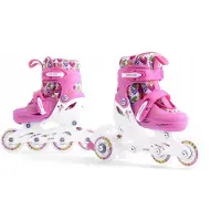 Vinex SMJ Sport Kinder Schaatsen/Skeelers 2-in-1, Maat 26-29, Roze