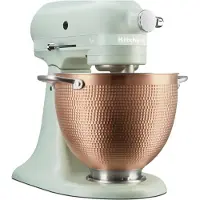 KitchenAid 5KSM180LEELB, staande mixer, koperkleurig, groen, geschikt voor kloppen, kneden en mengen, 1,2 meter snoer, 4,7 liter inhoud, leiding