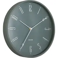 Karlsson Wandklok Regal Numbers - Groen - Ø30cm - Wandklok Scandinavisch