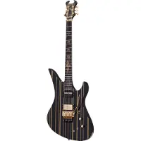 Schecter Synyster Custom-S Gloss Black w/Gold Stripes