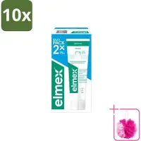 Elmex 10 x - Tandpasta - Sensitive Duopack - Gevoelige Tanden - 2 x 75 ml - Bulkverpakking - Gevoelige tanden - Douchemop - Tandpasta