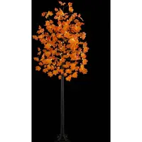 vidaXL - LED-esdoorn-kerstboom - Bruin - 240 - cm - Kunststof - 192 - LED's