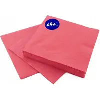 Aha Servetten 3-laags Rood 33x33cm 20 Stuks