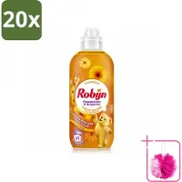 Robijn 20 x – Wasverzachter – Passiebloem & Bergamot – 780 ml - Bulkverpakking - Wasverzachter - Douchemop - Wasverzachter passiebloem bergamot