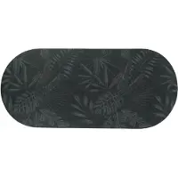 Tendance Badmat Dark Urban Oasis - antislip - extra lang - 45 x 100 cm - palm design - douchemat