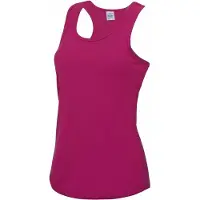 Awdis sport singlet voor dames - fuchsia roze - mouwloos shirtje - polyester - lucht doorlatend - snel drogend XL