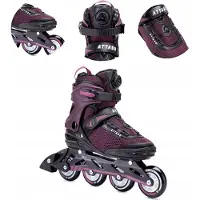 Attabo OneFoot dames rolschaatsen maat 39 - Fitgo systeem, paars