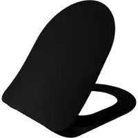 SaniGoods Alpha soft-close toiletzitting zwart mat