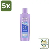 Unilever 5 x – Shampoo – Anti Roos – 250 ml - Wasstrips - Anti-roos Shampoo - Roos - Gevoelige Hoofdhuid - Menthol - Vitamine B3
