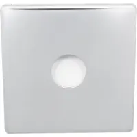 Merkloos Wandtap cover van roestvrij staal A2 - Spiegelfinish - Diameter 26 mm