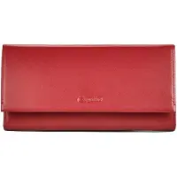 Esquire Silk Portemonnee Leder 19 cm - Dames - Horizontaal - rot