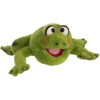 Living puppets Rolf de Kikker | handpop 35 cm met klapmondprincipe | wasbaar tot 30°C | geschikt voor kinderen en volwassenen