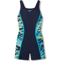 Speedo Hyperboom Spl Muscleb Legsuit Dames - Badpak met Pijpjes Dames en Muscleback - Chloorbestendig Sportbadpak Dames - Kleurvast Zwempak Dames - Zwart/Groen - 38