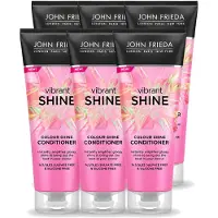 John Frieda 6 x Vibrant Shine Kleurconditioner - 250 ml - Voordeelverpakking - 6 stuks