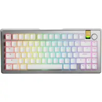 Glorious GMMK 3 PRO HE 75% - Kant-en-klaar, Draadloos (RF draadloos + Bluetooth), Mechanische toetsen, QWERTY-indeling, RGB LED-verlichting, Zilverkleurig