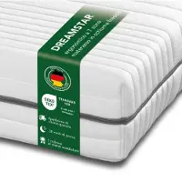 Dreamstar XXL 7-zone koudschuimmatras | 120 x 200 cm | 24 cm hoog | H3 | medium stevigheid | Silver