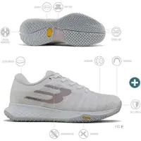 Bullpadel Vertex Vibram 26i Padel Shoes Grijs EU 39 1/2 Vrouw