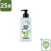 Marcel's Green Soap 25 x - Handzeep 0% - Zachte verzorging - 250 ml - Grootverpakking - Vaatwasstrips - Handzeep 0% - Gevoelige Huid - Milde Handzeep - Plantaardige Glycerine - Allergiegecertificeerd