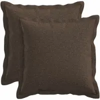 vidaXL Kussensloop 2 st HOUTEN Taupe 50 x 50 cm Faux Linnen