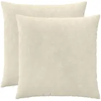 vidaXL Kussensloop 2 st HEERLEN Crèmekleurig 60 x 60 cm