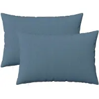 vidaXL Kussensloop 2 st HEERLEN Jeans Blauw 50 x 75 cm Stof
