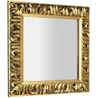 Sapho Zeegras Spiegel met lijst, 90x90cm, goud
