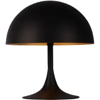 Atmooz Braga tafellamp – G9 – Geschikt voor slaapkamer/woonkamer – Industrieel design – Zwarte buitenkant – Gouden binnenkant – Hoogte 28 cm – Metaal