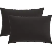 vidaXL Kussensloop 2 st HEERLEN Zwart 30 x 50 cm Polyester