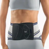 Bort Stabilo Basic Lady Rugbandage met Pelotte – Onderrug – Getailleerd Damesmodel – Zilver – Maat 3