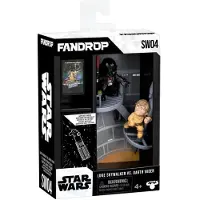 Fandrop Figurine - x STAR WARS - Luke vs Darth Vader - Display case with cult scene + mini poster - 18 cm