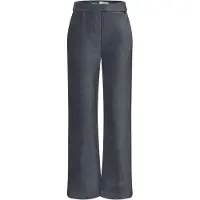 Cecil Dames Broek met High Waist en Straight Leg pijpen in een Loose Fit pasvorm - Grijs - XS
