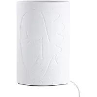 Gilde tafellamp, "Visione", met gezichtsmotief, porselein, wit, verpakkingseenheid 1, lengte 10 cm, breedte 18 cm, hoogte 28,5 cm. Artikelnummer: 32205, EAN: 4063387322055