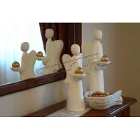 AEA Dekoration Gefäße Schalen Schale Engel Flügel Schlüssel Ablage Statue S204078