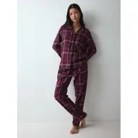 Triumph Boyfriend Pyjama 01 X Checks 10225075 M006 RED - DARK COMBINATION