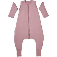 Meyco Baby Studio Collection Classic Slaapoverall Jumper - Afritsbare Mouwen - Purple Pink - 92cm - 2.5 TOG