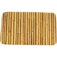Tendance Badmat Mekong - antislip - microfiber - bamboe thema - 45 x 75 cm - douchemat