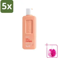 Seepje 5 x - Hydrate & Nourish Shampoo - Intense Hydratatie voor Gezond Haar - 300 ml - Bulkverpakking - Hydratatie haar - Douchemop - Natuurlijke shampoo