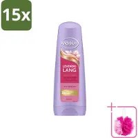 Andrélon 15 x – Conditioner – Levendig Lang – 200 ml - Bulkverpakking - Lang haar verzorgen - Douchemop - Haar versterken