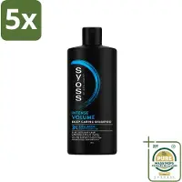 Syoss 5 x - Volume 440 ml - Shampoo - Voor Volumeboost - 440ml - Wasstrips - Volume Shampoo - Fijn Haar Shampoo - Volumeboost Shampoo - Haar Volume - Haar Structuur