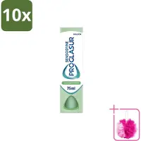 Sensodyne 10 x – Tandpasta – Proglasur Daily Protection – 75 ml - Bulkverpakking - Tanderosis bescherming - Douchemop - Gevoelige tanden