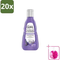 Guhl 20 x - Shampoo - Zilverglans & Verzorging - 250 ml - Bulkverpakking - Zilverglans shampoo - Douchemop - Anti-geel effect