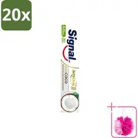 Signal 20 x - Integral & Actions - Tandpasta - Natuurlijke Elementen - Kokos - Voor Witte Tanden - 75 ml - Bulkverpakking - Tandpasta - Douchemop - Natuurlijke tandpasta