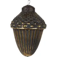 Clayre & Eef Kerstbal Overig Ø 6x8 cm Zwart Glas Kerstballen
