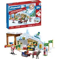 Playmobil | Christmas | Adventskalender: Op de Noordpool | 24-daagse kerstwereld met Kerstman, elfjes, rendier en postkantoor | Voor kinderen vanaf 4 jaar | 72226