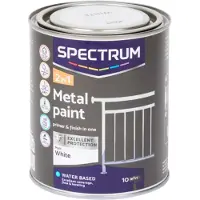 Spectrum 2-in-1 matte metaalverf Wit 750 ml - 10 m²/l
