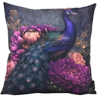 NOVÉE Sierkussen peacock bloom | 45x45 cm | katoen/polyester
