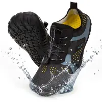 Springos Aquaget Waterschoenen - AQUA Shoes - Sneldrogend - Rubber - Unisex - Zwart - Maat 46