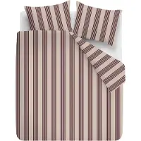 Vtwonen Pure Stripe dekbedovertrek - Tweepersoons - 200 x 220 cm - Naturel