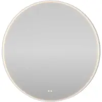 Proline Orbis Spiegel Rond LED Kader 100x4x100 cm Mat Wit